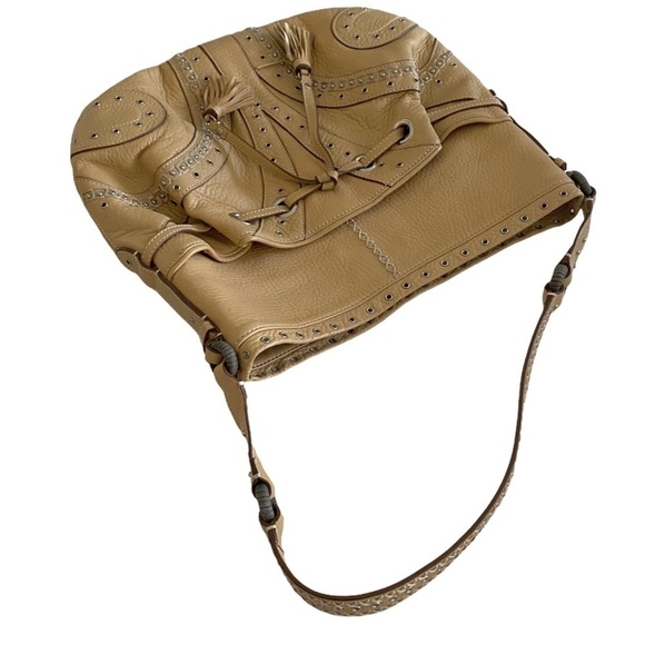 Cole Haan Tan Leather Shoulder Bag - Picture 2 of 8